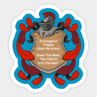 Knights going Postal Sticker